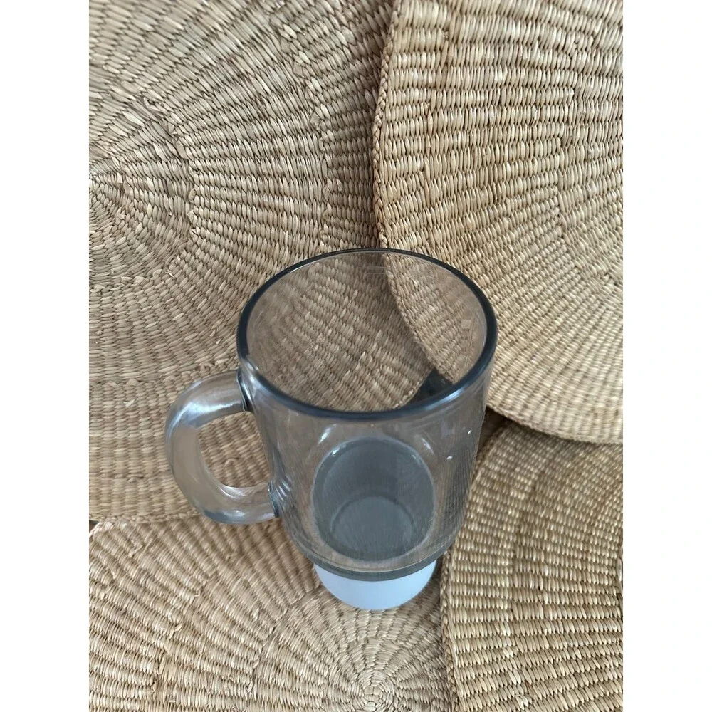 Glass cup with silicone holder